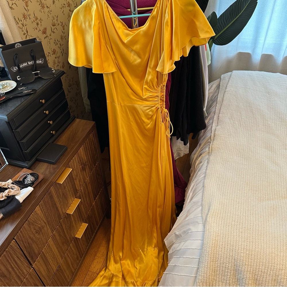 NWT Cinq a Sept Patti silk high-low gown sz 4 - Picture 9 of 11